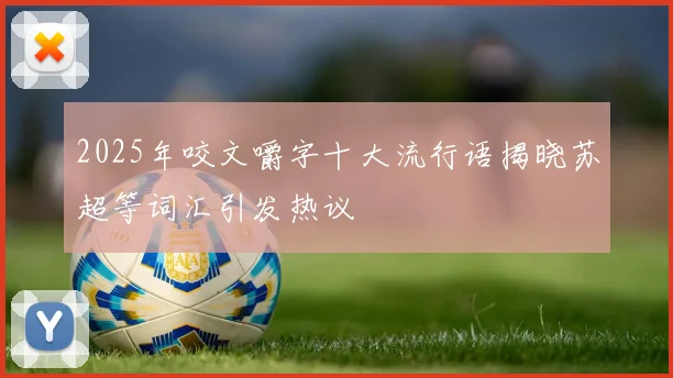 2025年咬文嚼字十大流行语揭晓苏超等词汇引发热议